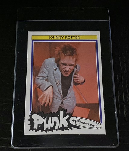 Johnny rotten rookie card 1977 - rotten,